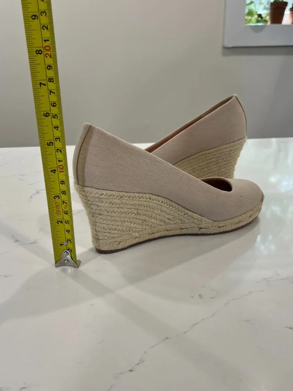 J.CREW Canvas espadrille wedges Size 7 NWOB